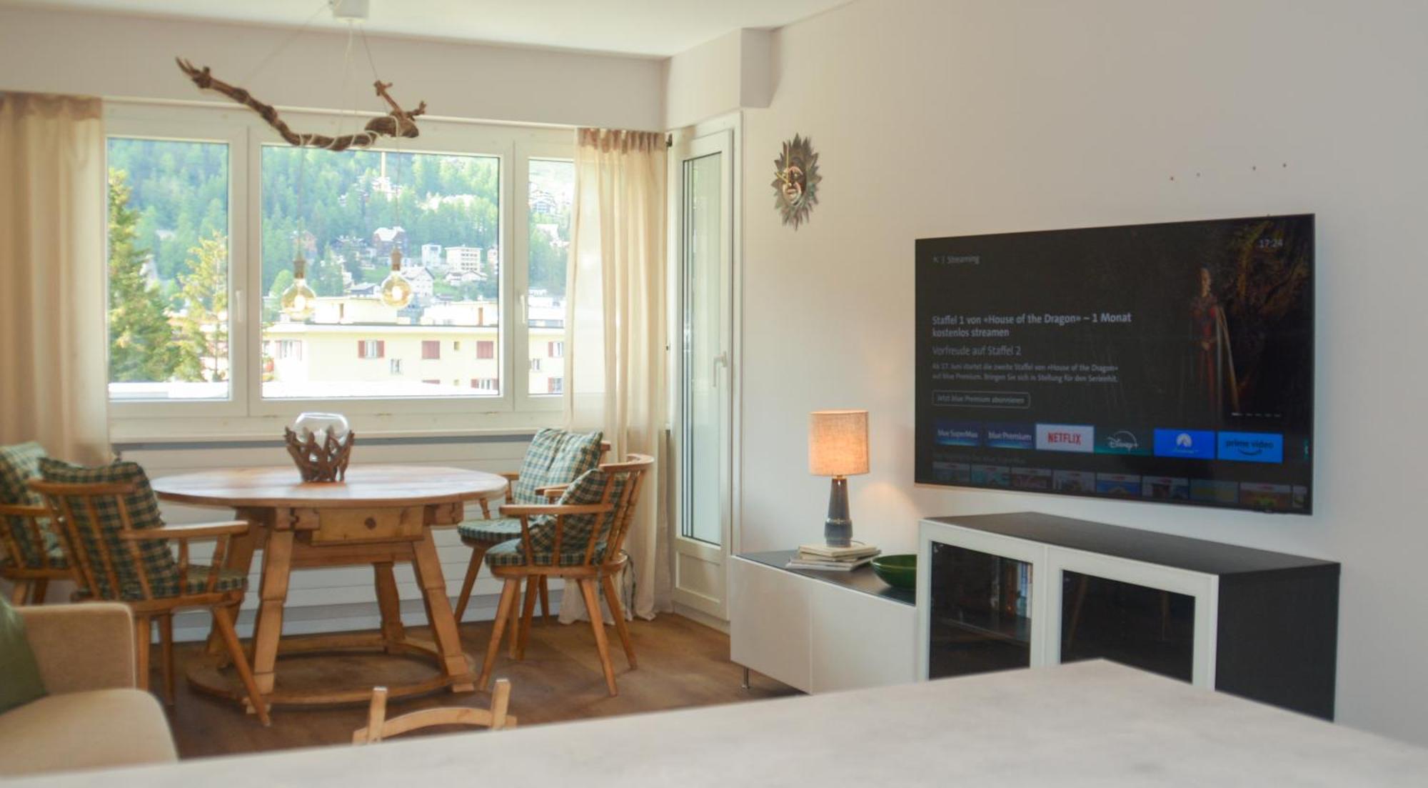 Swissme - Neu-Seeblick-Balkon-Parkplatz-Nahe Bergbahn St. Moritz Exterior foto