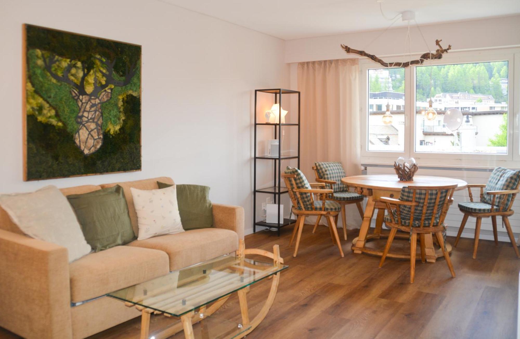Swissme - Neu-Seeblick-Balkon-Parkplatz-Nahe Bergbahn St. Moritz Exterior foto